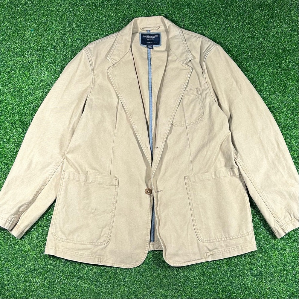 American Eagle Denim Blazer Jacket - image 1